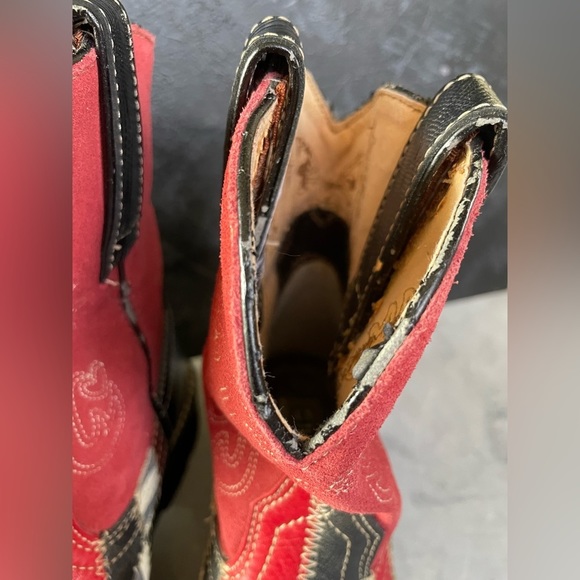 Original Ariat Fatbaby Patchwork Boots Artist Series 6.5B - Picture 8 of 15